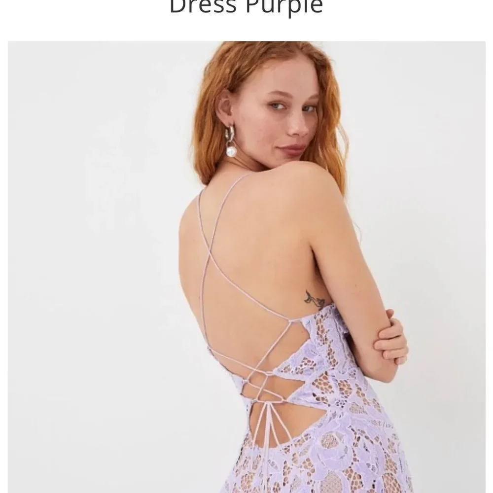 For Love And Lemons Lavender Lace Midi Dress #18